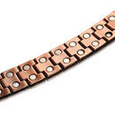 Vintage Red Copper  Double Row Magnetic Bracelet