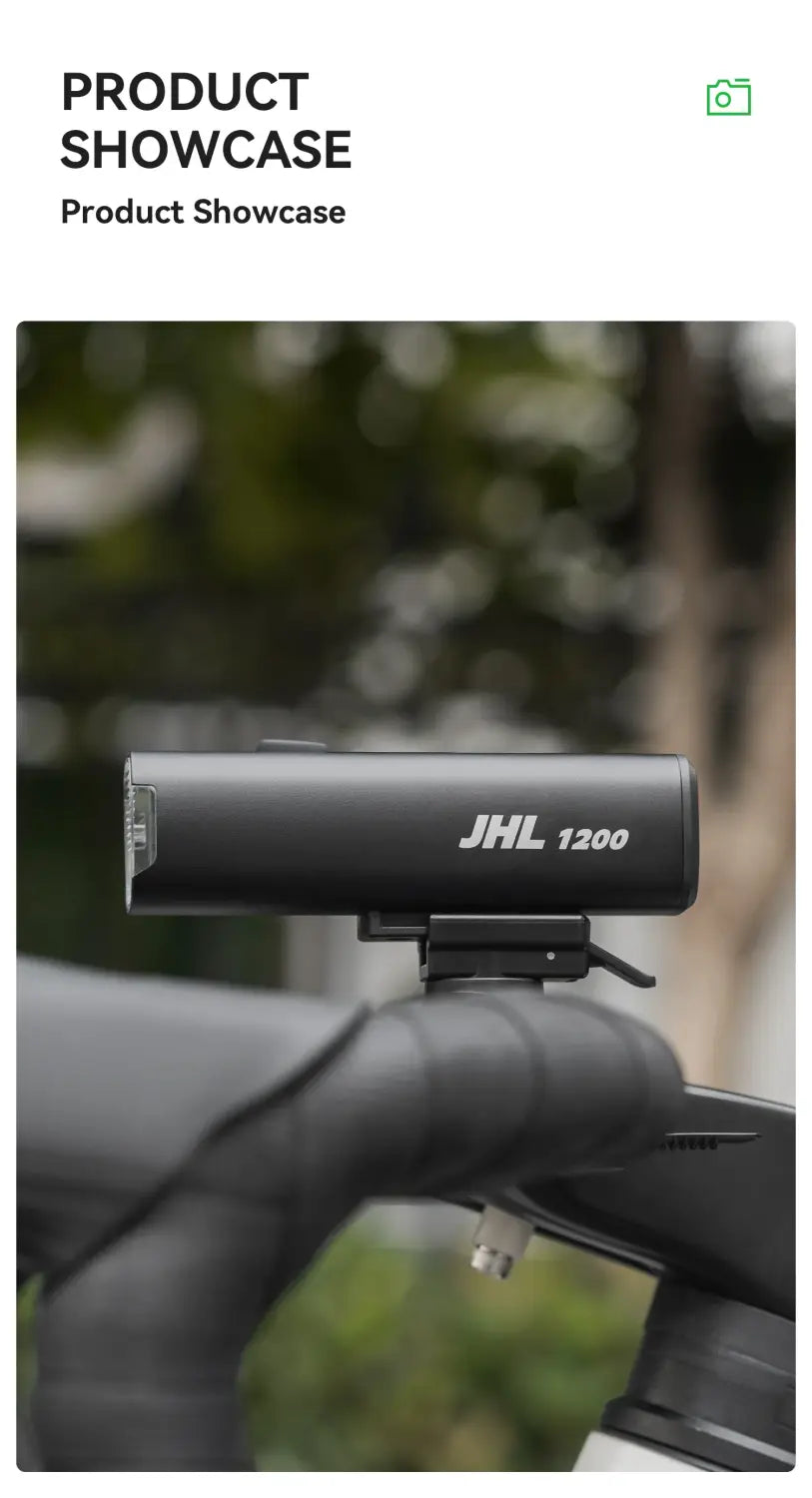 1200LM Rechargeable Biycle Headlight Handlebar Front Light