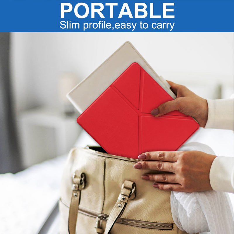 Kindle Scribe Case Origami PU leather Case [Red]