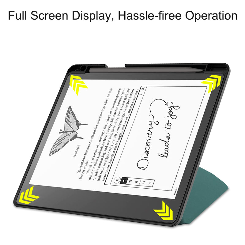 Kindle Scribe Case Origami PU leather Case [Teal]