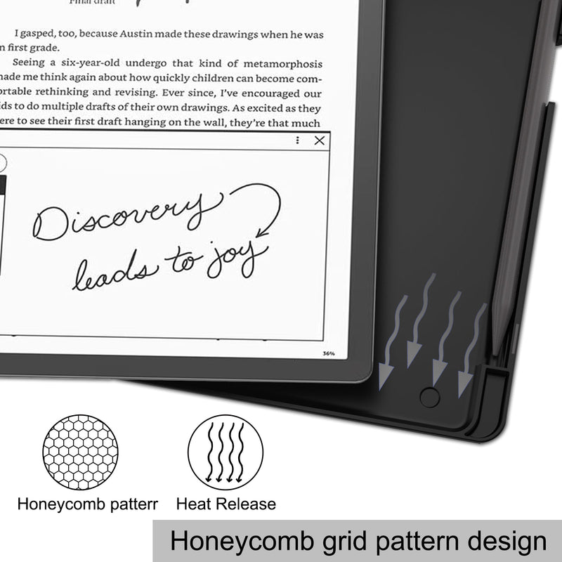 Kindle Scribe Case Origami PU leather Case [Navy]