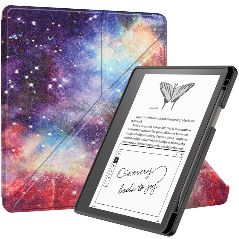 Kindle Scribe Case Designer Origami PU Leather Case [Galaxy]