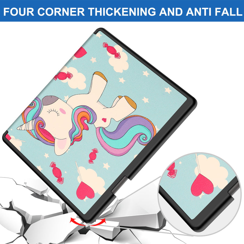 Kindle Scribe Case Designer Origami PU Leather Case [Unicorn]