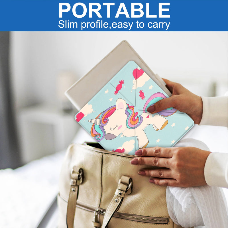 Kindle Scribe Case Designer Origami PU Leather Case [Unicorn]
