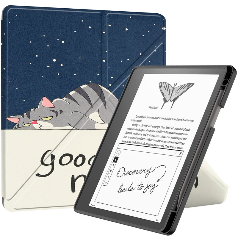 Kindle Scribe Case Designer Origami PU Leather Case [LazyCat]
