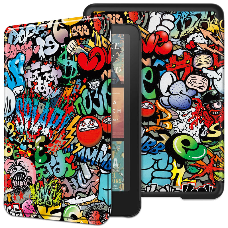Kindle Paperwhite (12th Gen 2024) Designer Folio Case [Graffiti]
