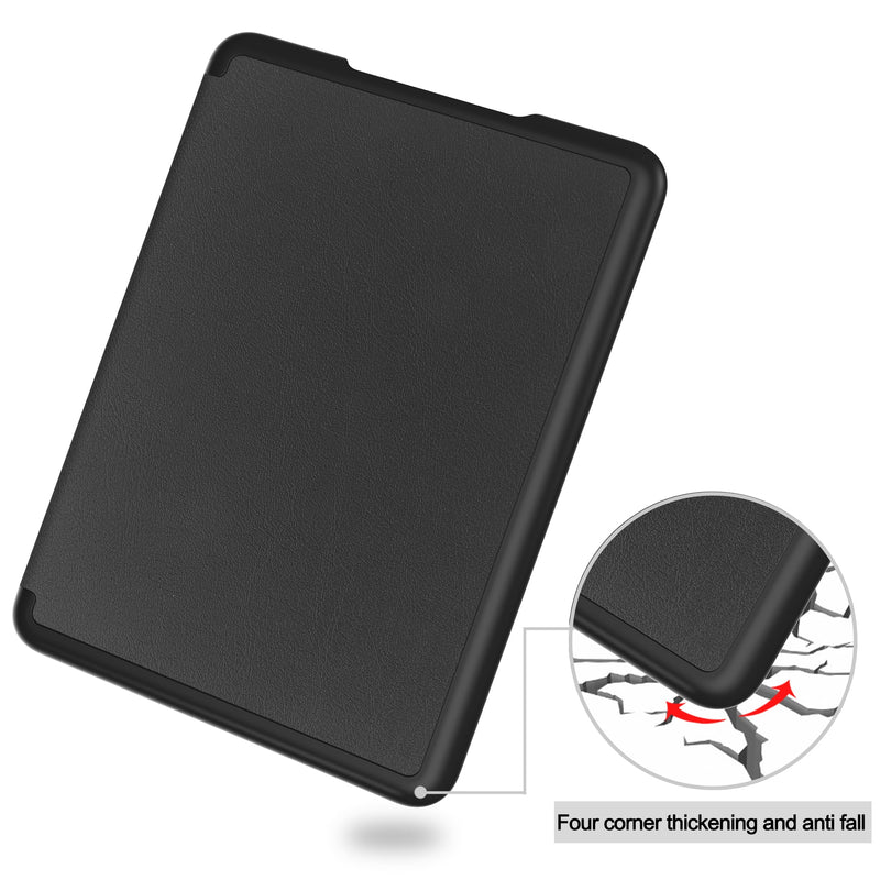 Kindle Colorsoft Case PU Leather Folio Case [Black]