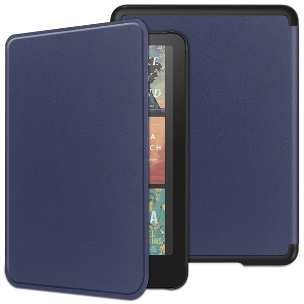 Kindle Paperwhite (12th Gen 2024) PU Leather Folio Case [Navy]