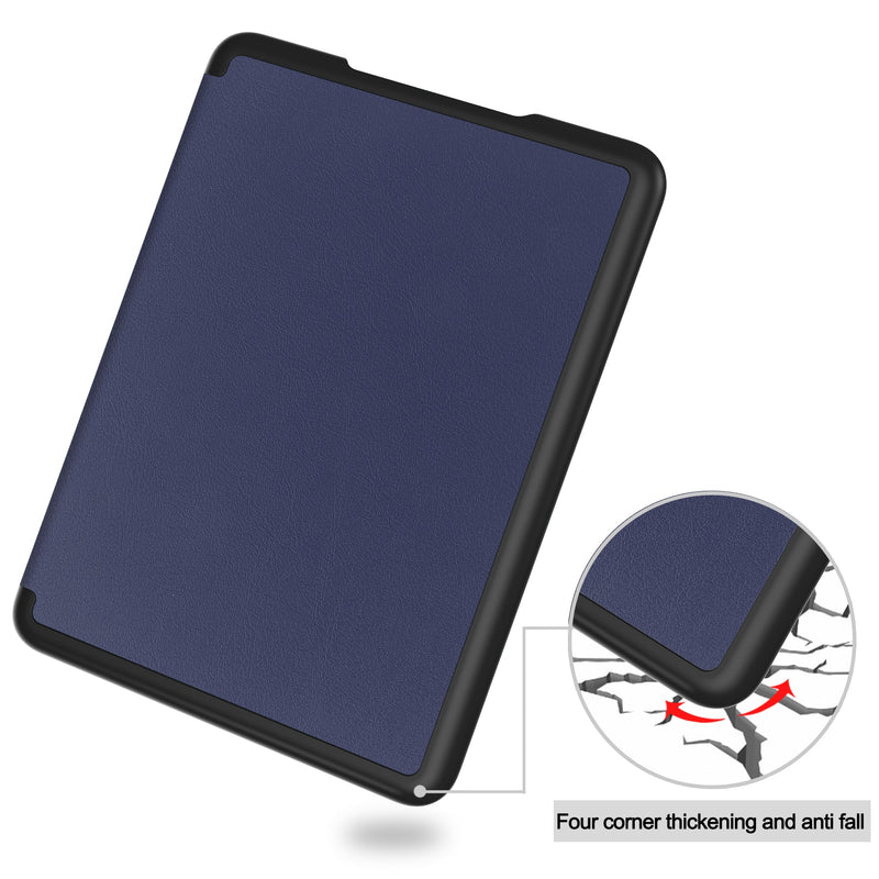 Kindle Colorsoft Case PU Leather Folio Case [Navy]