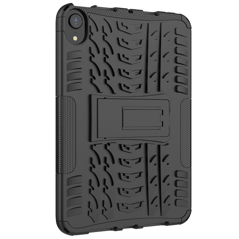 iPad Mini 7 (A17 Pro 2024) Heavy Duty Rugged Case [Black]