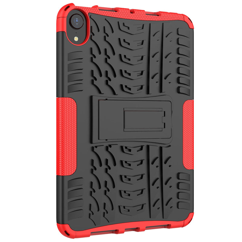 iPad Mini 7 (A17 Pro 2024) Heavy Duty Rugged Case [Red]