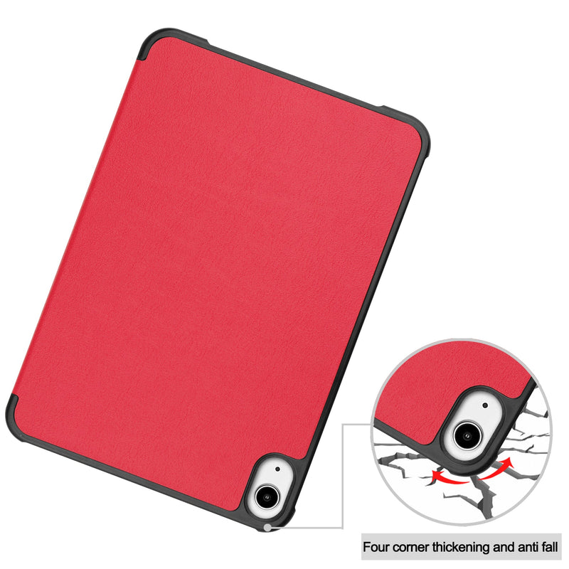 iPad Mini 7 (A17 Pro 2024) Tri Fold PU Leather Case [Red]