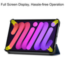 iPad Mini 7 (A17 Pro 2024) Tri Fold PU Leather Case [Navy]