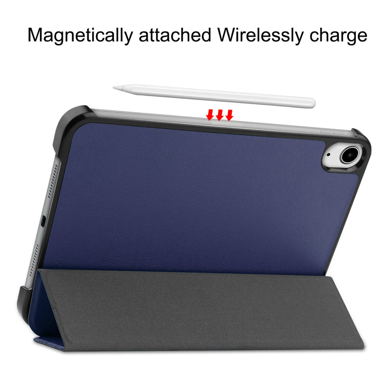 iPad Mini 7 (A17 Pro 2024) Tri Fold PU Leather Case [Navy]