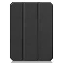 iPad Mini 7 (A17 Pro 2024) Tri Fold PU Leather Case with Pencil Holder [Black]