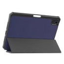 iPad Mini 7 (A17 Pro 2024) Tri Fold PU Leather Case with Pencil Holder [Navy]
