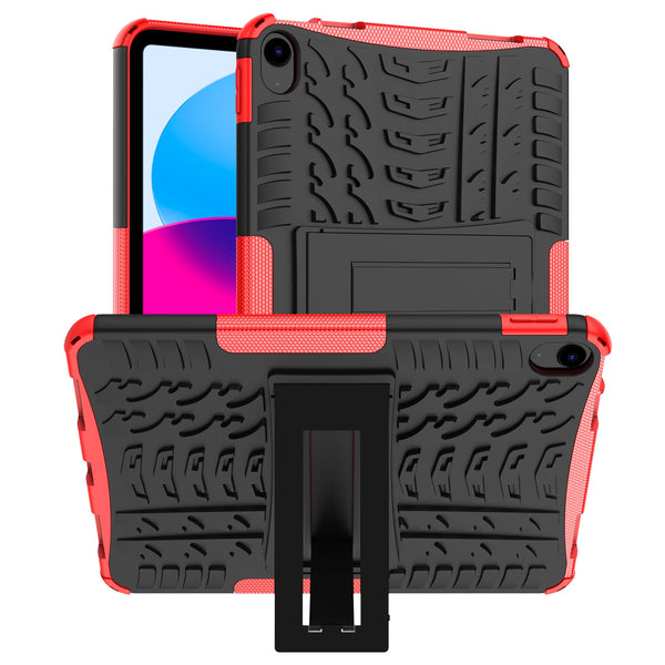 iPad 11 (A16, 2025) Heavy Duty Rugged Case [Red]