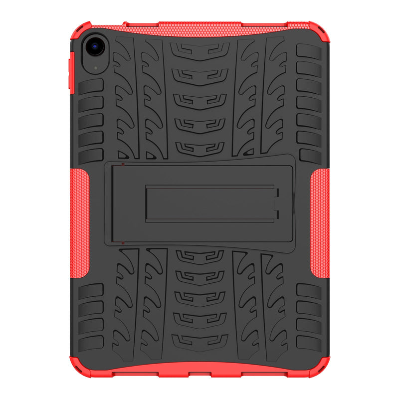 iPad 11 (A16, 2025) Heavy Duty Rugged Case [Red]