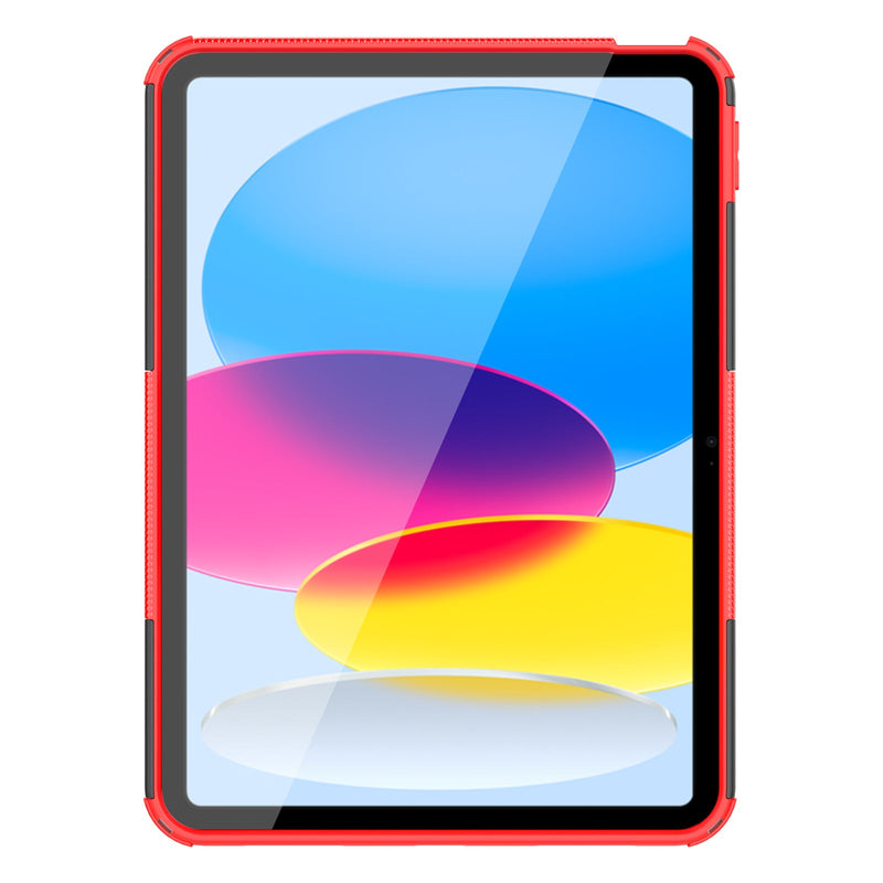 iPad 11 (A16, 2025) Heavy Duty Rugged Case [Red]