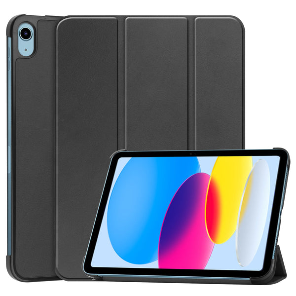 iPad 11 (A16, 2025) Tri Fold PU Leather Case [Black]