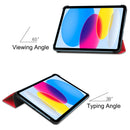 iPad 11 (A16, 2025) Tri Fold PU Leather Case [Red]