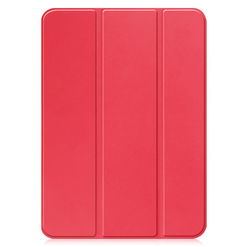 iPad 11 (A16, 2025) Tri Fold PU Leather Case [Red]