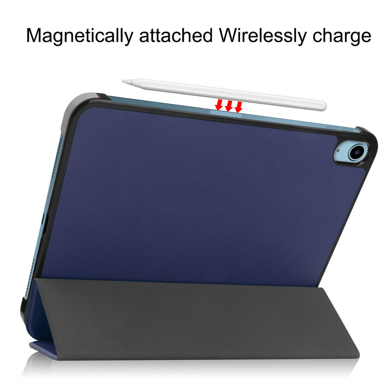 iPad 11 (A16, 2025) Tri Fold PU Leather Case [Navy]