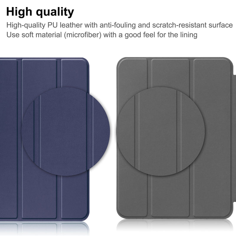 iPad 11 (A16, 2025) Tri Fold PU Leather Case [Navy]