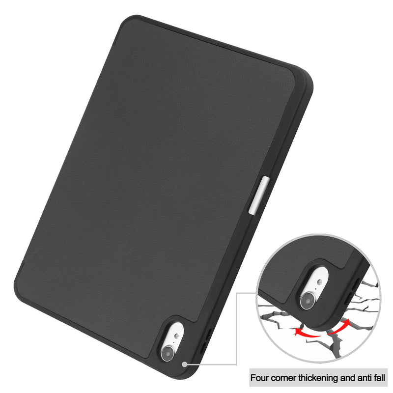 iPad 11 (A16, 2025) PU Leather Case with Pen Holder [Black]
