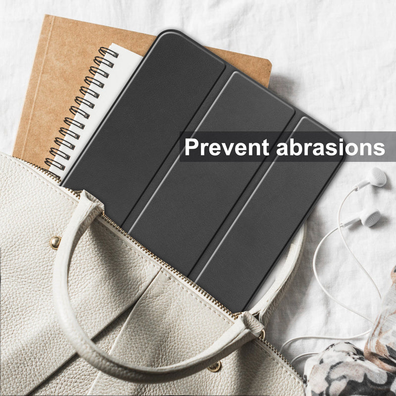 iPad 11 (A16, 2025) PU Leather Case with Pen Holder [Black]