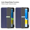 iPad 11 (A16, 2025) PU Leather Case with Pen Holder [Navy]