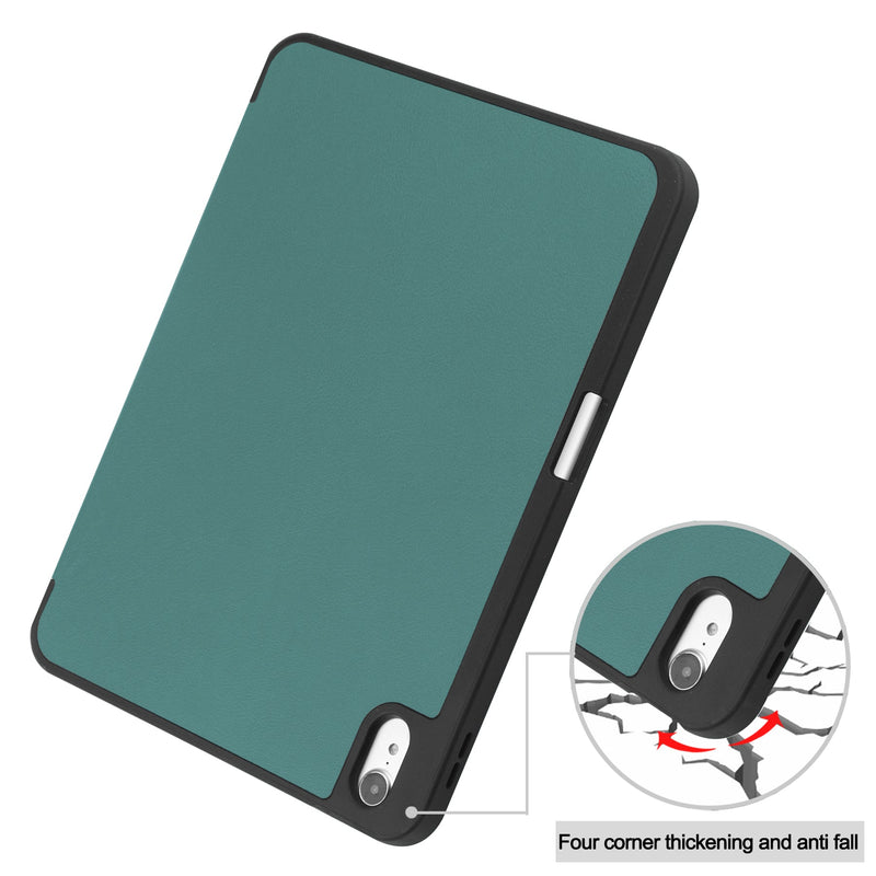 iPad 11 (A16, 2025) PU Leather Case with Pen Holder [Teal]