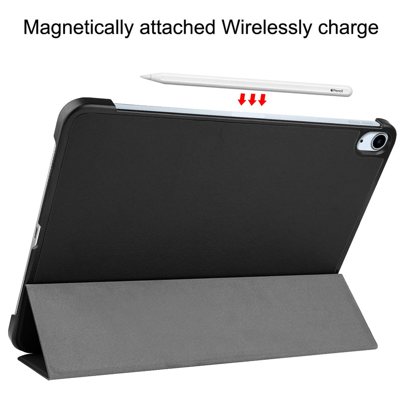 iPad Air 11 (M3, 2025) Tri Fold PU Leather Case [Black]