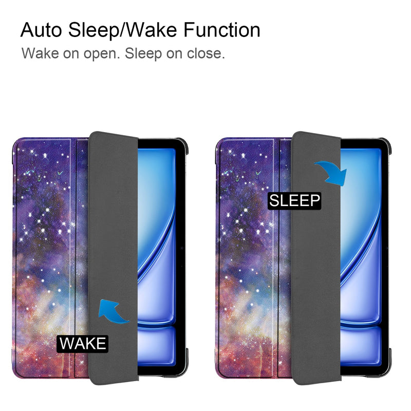iPad Air 13 (M3, 2025) Designer Tri Fold Case [Galaxy]