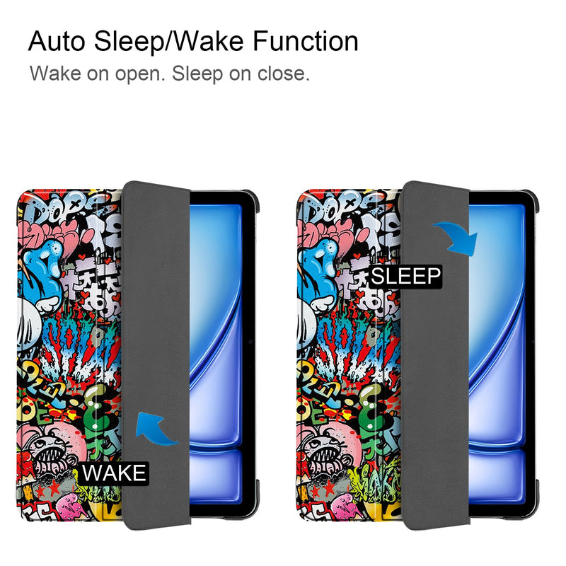iPad Air 13 (M3, 2025) Designer Tri Fold Case [Graffiti]
