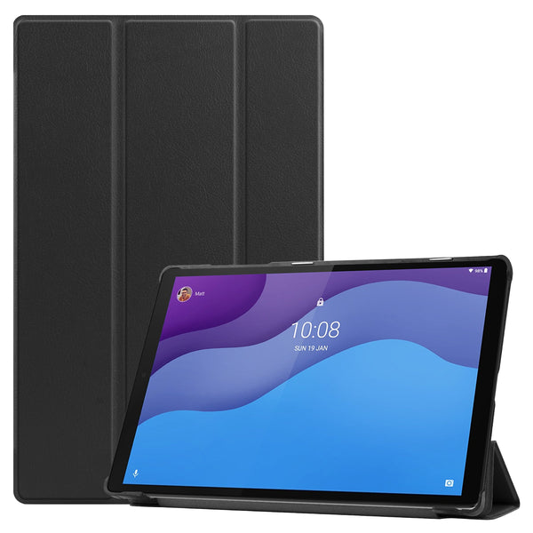 Lenovo Tab M10 HD (2nd Gen) TB-X306F Tri-Fold PU Case [Black]