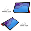 Lenovo Tab M10 HD (2nd Gen) TB-X306F Tri-Fold PU Case [Red]