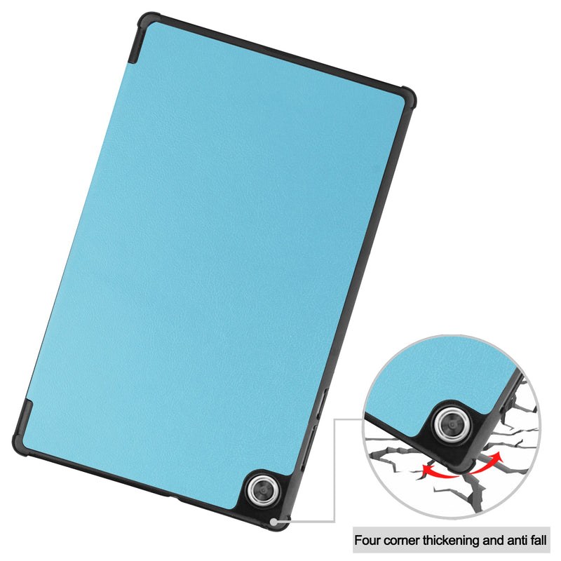 Lenovo Tab M10 HD (2nd Gen) TB-X306F Tri-Fold PU Case [LightBlue]