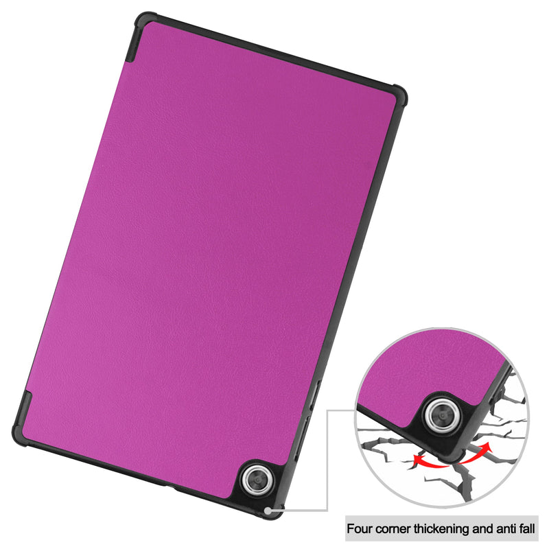 Lenovo Tab M10 HD (2nd Gen) TB-X306F Tri-Fold PU Case [Purple]