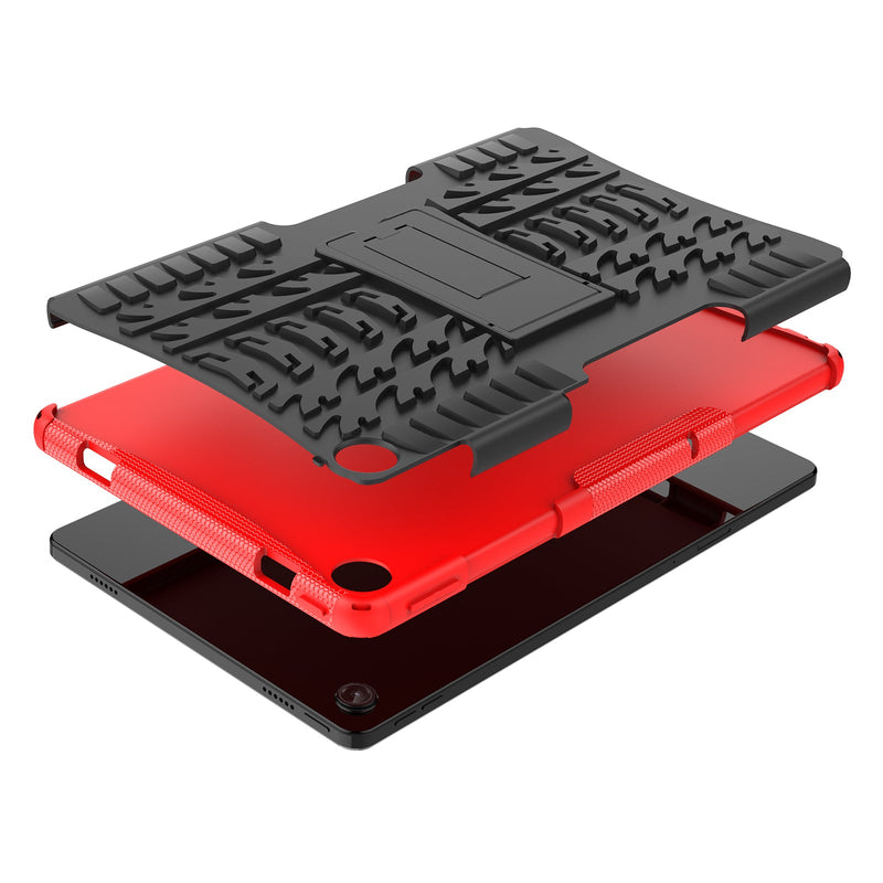 Lenovo Tab M10 Plus (3rd Gen) TB125 Heavy Duty Rugged Case [Red]