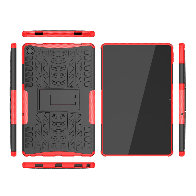 Lenovo Tab M10 Plus (3rd Gen) TB125 Heavy Duty Rugged Case [Red]