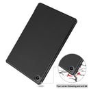 Lenovo Tab M10 Plus (3rd Gen) TB125 Tri-Fold PU Case [Black]