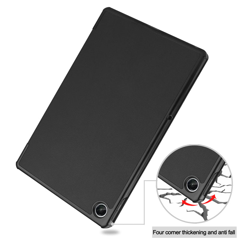 Lenovo Tab M10 Plus (3rd Gen) TB125 Tri-Fold PU Case [Black]