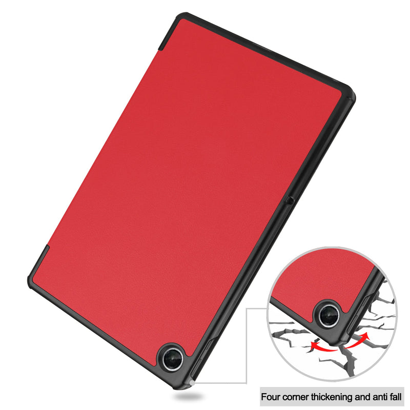 Lenovo Tab M10 Plus (3rd Gen) TB125 Tri-Fold PU Case [Red]
