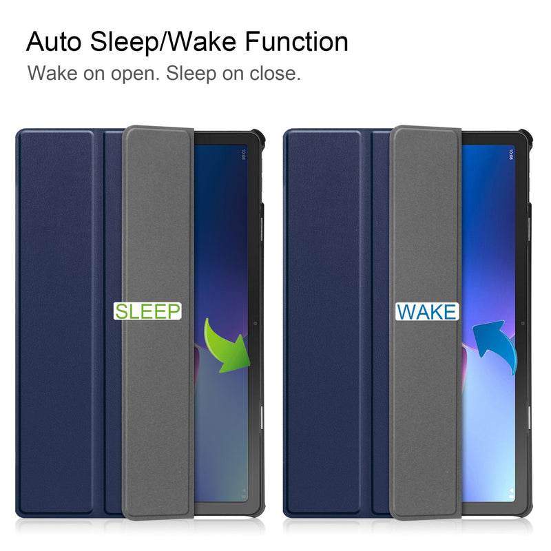 Lenovo Tab M10 Plus (3rd Gen) TB125 Tri-Fold PU Case [Navy]
