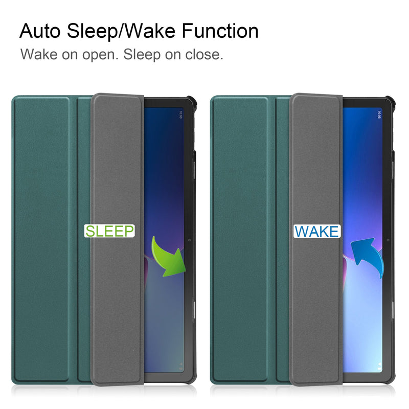 Lenovo Tab M10 Plus (3rd Gen) TB125 Tri-Fold PU Case [Teal]