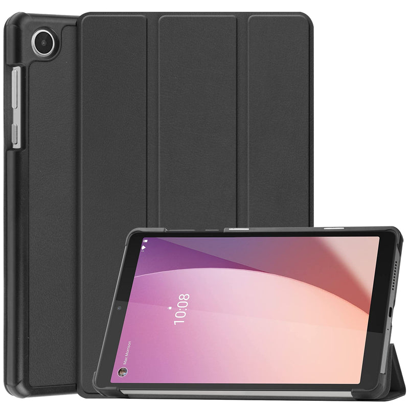 Lenovo Tab M8 (4th Gen) TB300 Tri-Fold PU Case [Black]
