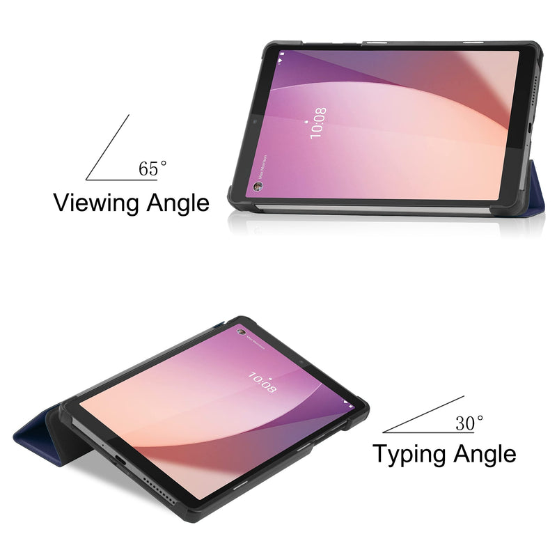 Lenovo Tab M8 (4th Gen) TB300 Tri-Fold PU Case [Navy]