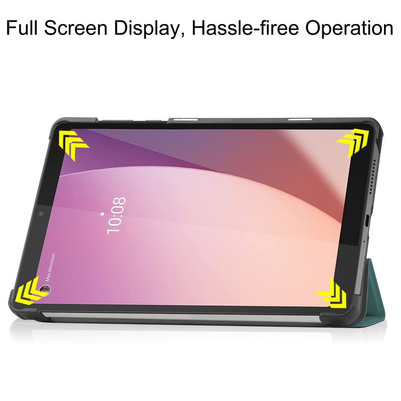 Lenovo Tab M8 (4th Gen) TB300 Tri-Fold PU Case [Teal]