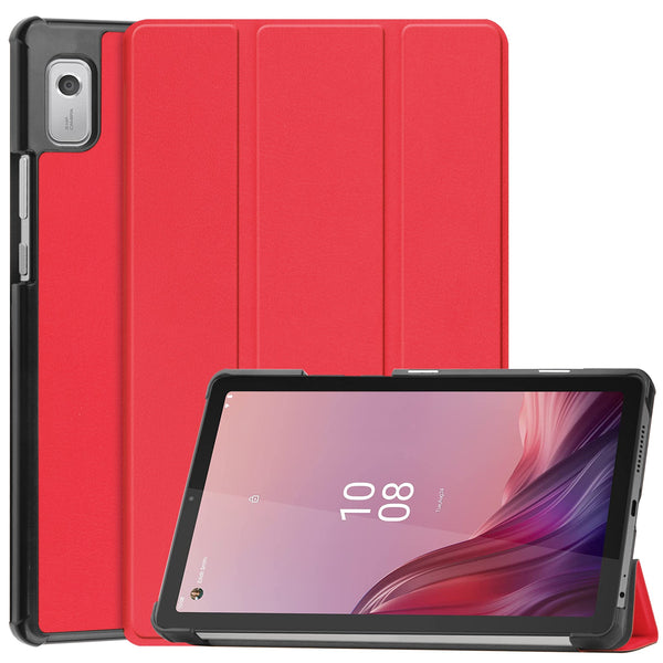 Lenovo Tab M9 TB310 Tri-Fold PU Case [Red]